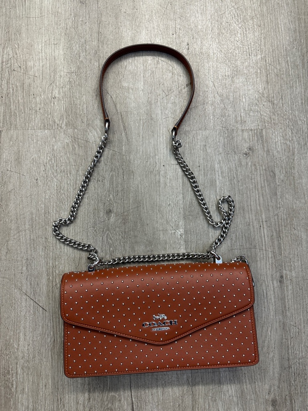 Coach Klare Envelope Crossbody Bag
With Rivets - Picture 5 of 13